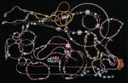 FANTAISIE - ENSEMBLE en perles de rocaille...