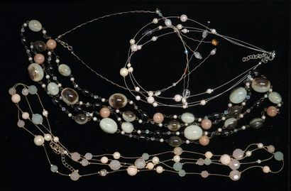 FANTAISIE - ENSEMBLE en perles fantaisie,...