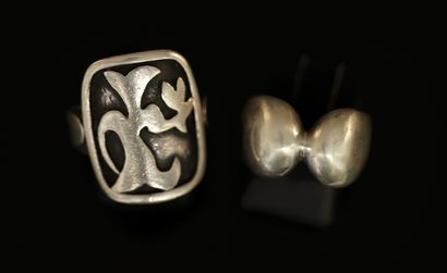ALAIN DUCLOS - BAGUE en argent 950/°° de...