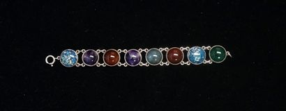 BRACELET en argent min 800/°° à maillons...