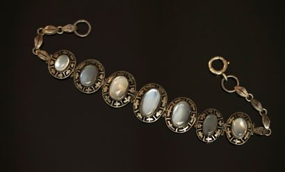 BRACELET en argent min 800/°° à maillons...