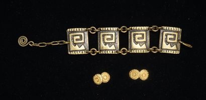 JEANNE PERAL - PAIRE DE BOUTON DE MANCHETTES...