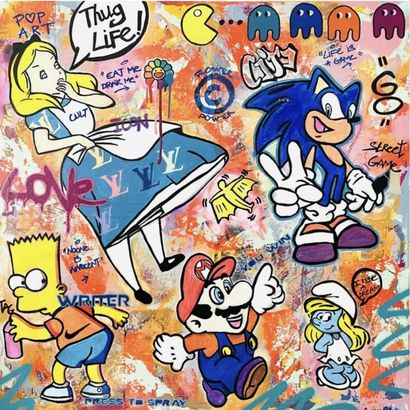 Sara Chelou
Thug Life, Circa 2020
Peinture...