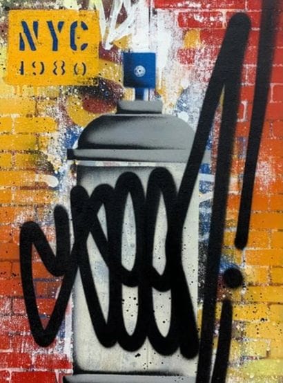 SEEN (Né en 1961)
Spray can serie (Orange),...