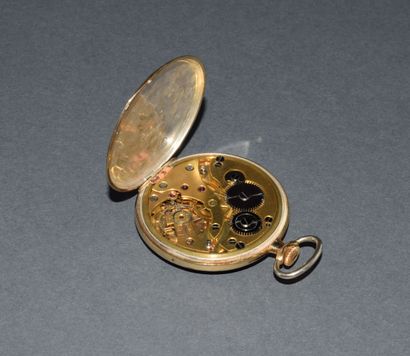 MONTRE À GOUSSET en or jaune 18K (750/°°)...
