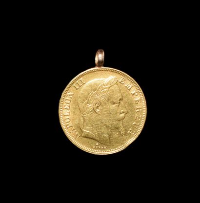 PIECE 50FR OR, Napoléon III à tête laurée,...