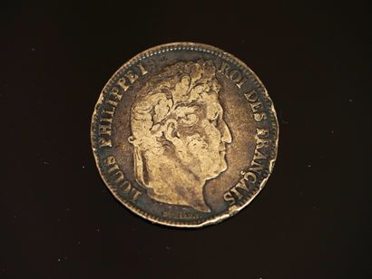 PIECE en argent 900/°° de 5 francs Louis...