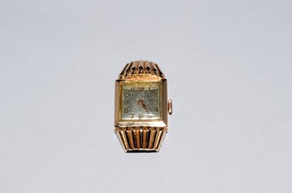 BOITIER de MONTRE en or jaune 18K (750/°°),...