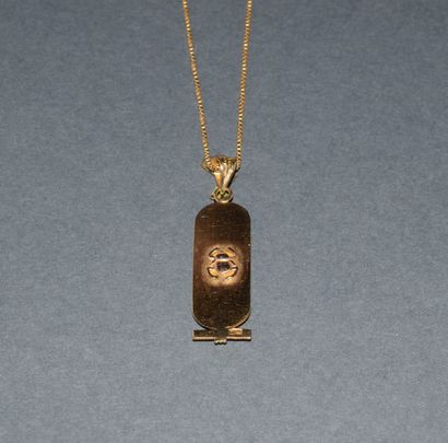 CHAINE en or jaune 18K (750/°°) à maille...