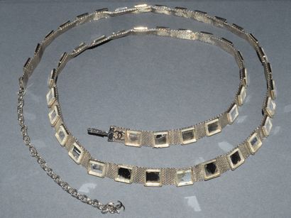 CHANEL, Made in France - Silver-plated metal...