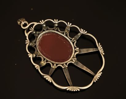 FREY - PENDENTIF Art Nouveau en argent min...