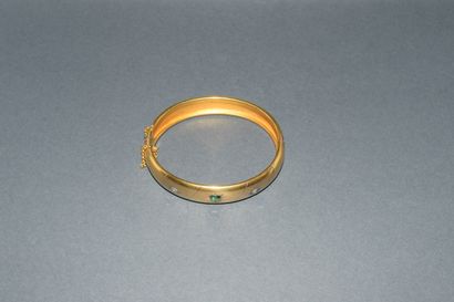 JONC OUVRANT en or jaune 18K (750/°°) finition...