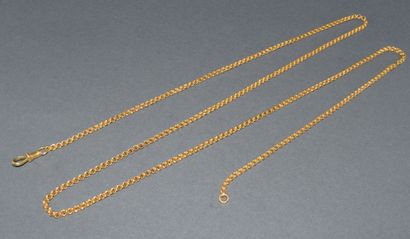 CHAINE DE MONTRE en or jaune 18K (750/°°)...