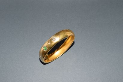 JONC OUVRANT en or jaune 18K (750/°°) finition...