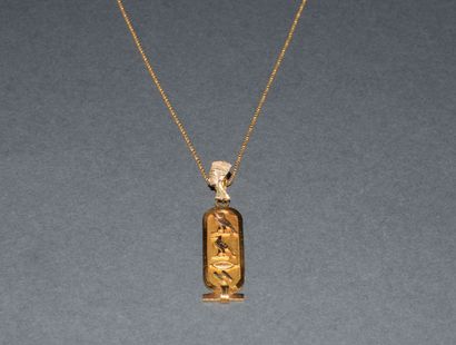 CHAINE en or jaune 18K (750/°°) à maille...