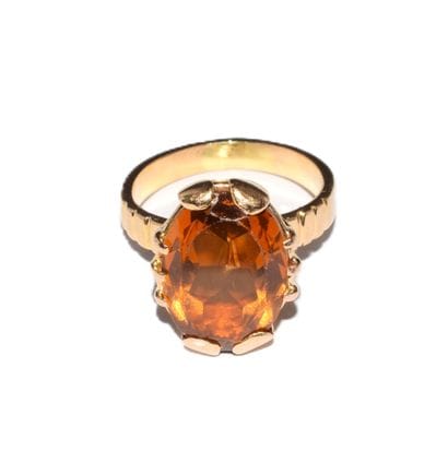 Amusing ring in 18K (750°/°°) yellow gold,...
