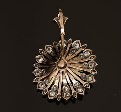 PENDENTIF en argent min 800/°° et or rose...