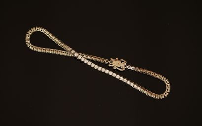 BRACELET line in 18k (750/°°) white gold...