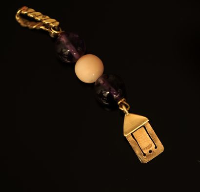 FRED - NECKLACE in 18K (750°/°°) gold embellished...