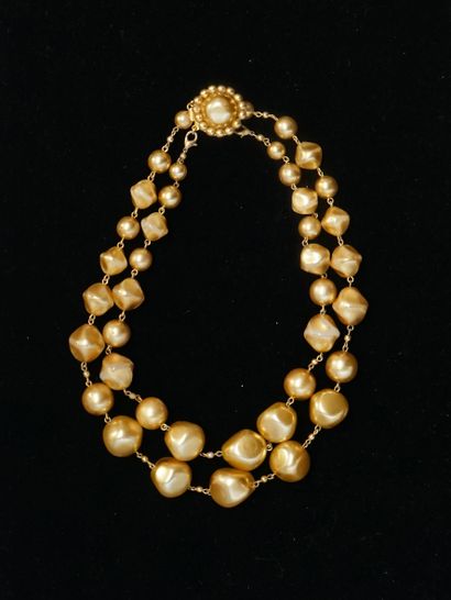 GERARD DAREL - Double strand necklace of...
