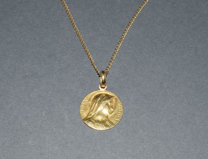 CHAINE en or jaune 18K (750/°°) à maille...
