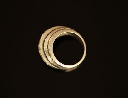 BAGUE DOME Art Déco en argent min 800/°°...
