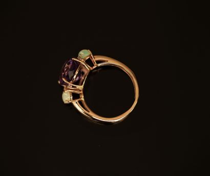 Sur désignation - BAGUE en or rose 18k (750/°°)...