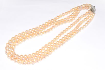 BOUCHERON, Paris - NECKLACE, signed, three...