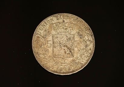 PIECE en argent 900/°° de 5 francs Leopold...