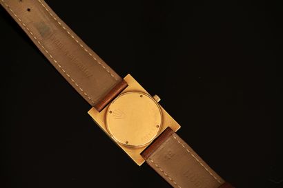 ROLEX - MONTRE BRACELET en or jaune 18K (750/°°),...
