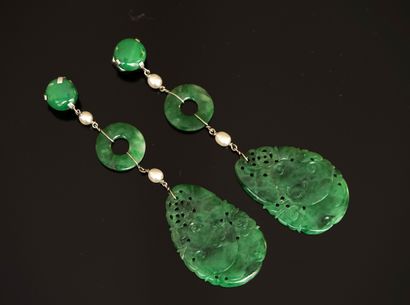 ERRATUM - PAIRE DE PENDANTS D'OREILLES en...