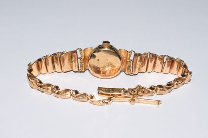 AUREOLE - MONTRE BRACELET de dame en or jaune...