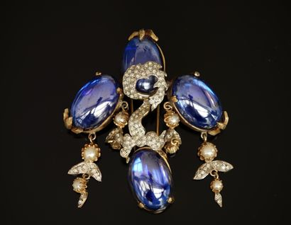 Vintage CLIP in the taste of GRIPOIX in gilded...