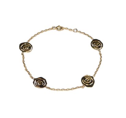 BRACELET in 18K (750°/°°) yellow gold forçat...