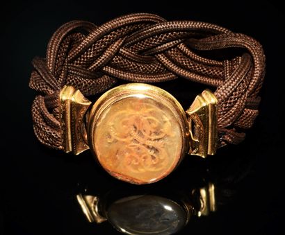 BRACELET en or jaune 18K (750°°), bijou de...