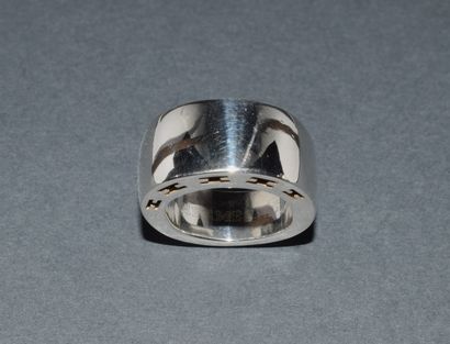 HERMES - BAGUE modèle «Clarté» en argent...