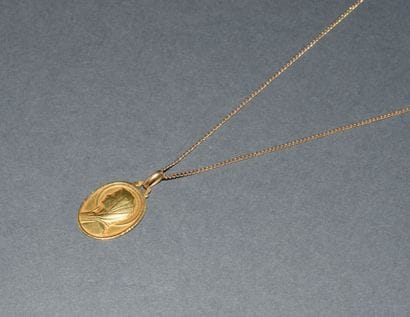 CHAINE en or jaune 18K (750/°°) à maille...