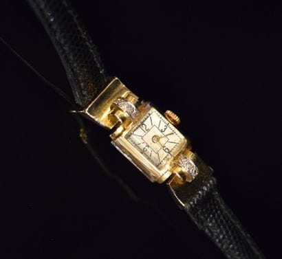 MONTRE en or jaune 18K (750/°°) Art Déco...