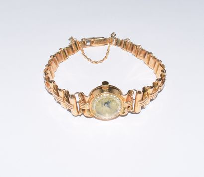 AUREOLE - MONTRE BRACELET de dame en or jaune...