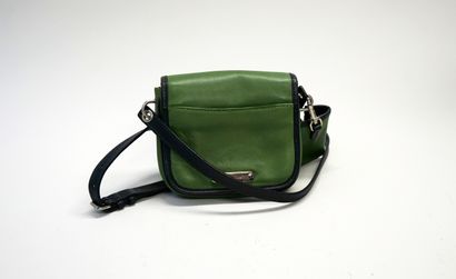 MIU MIU - Mini bag in smooth green and black...