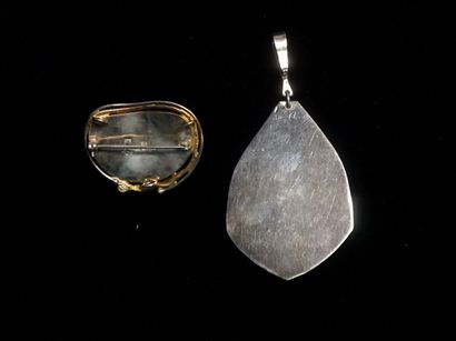 SET in silver min 800/°° comprising a large...
