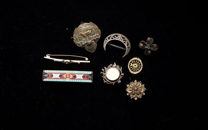 Gilded or silvered metal SET comprising 5...