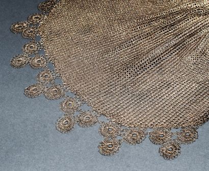 RAVINGING silver (800/°°) aumônière BAG adorned...