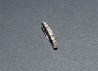 ALLIANCE in platinum set with grain-set 8x8-cut...