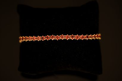 LINE BRACELET in 925/°° gold-plated silver...
