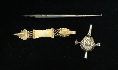 SET in silver and silver gilt min 800/°°...