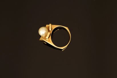 MODERNISTE RING in 18K (750/°°) yellow gold...