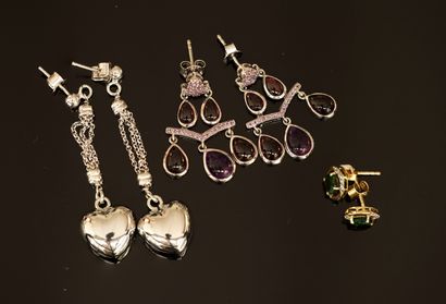 ENSEMBLE en argent et argent doré 925/°°...