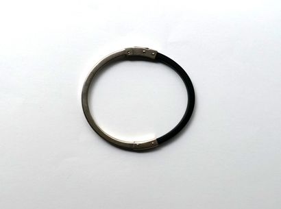 BRACELET JONC opening in 925/°° silver and...