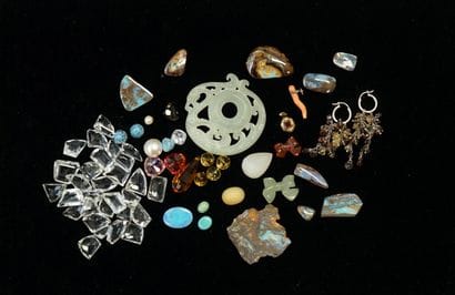 STONE SET on paper including: boulder OPALS,...